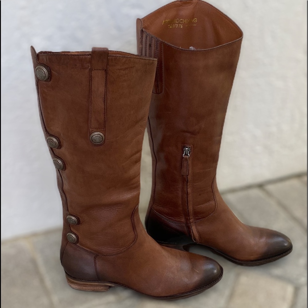 Arturo Chiang Tall Riding Leather Boots